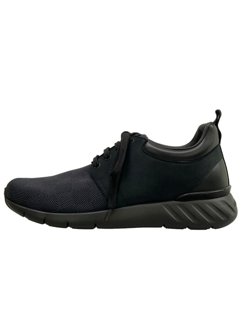 Louis Vuitton Sneakers Fastlane Line Low-Top Black Dark Gray Damier Pattern 6